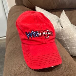 Wrangler Red Baseball Hat Cap